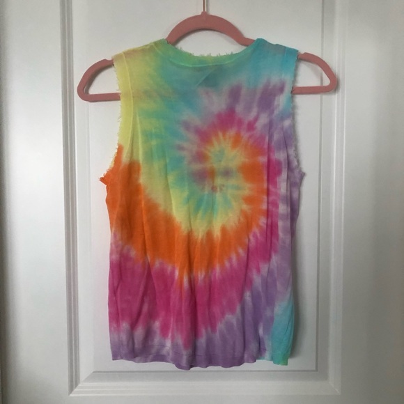 NWT Autumn Cashmere Rainbow Tie Dye Tank - Picture 3 of 5